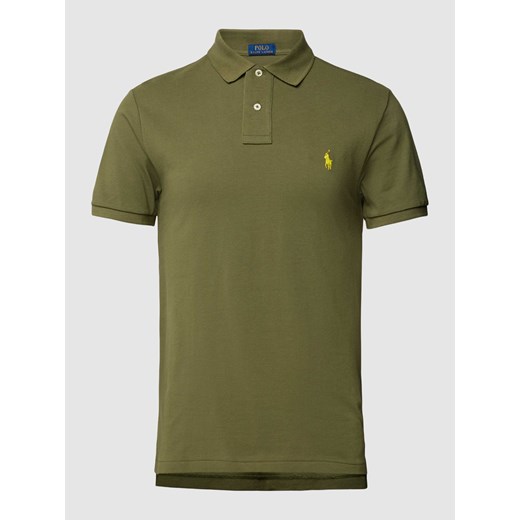 Koszulka polo o kroju slim fit z wyhaftowanym logo ze sklepu Peek&Cloppenburg  w kategorii T-shirty męskie - zdjęcie 167931448