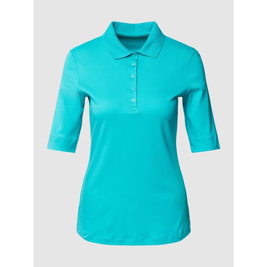 Koszulka polo z krótką listwą guzikową ze sklepu Peek&Cloppenburg  w kategorii Bluzki damskie - zdjęcie 167931476