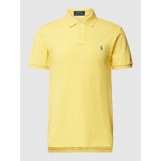 Koszulka polo o kroju slim fit z wyhaftowanym logo ze sklepu Peek&Cloppenburg  w kategorii T-shirty męskie - zdjęcie 167931558