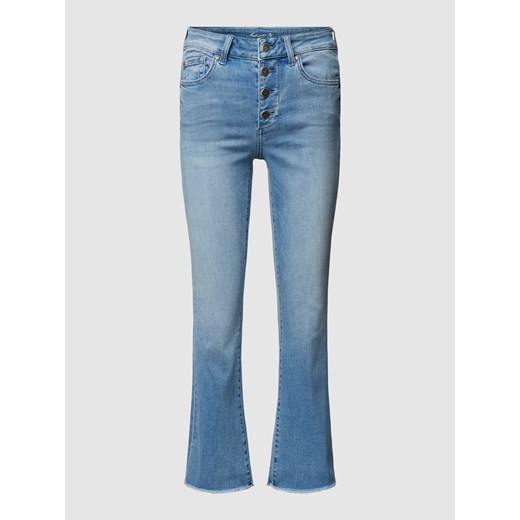 Jeansy o rozkloszowanym kroju z naszywką z logo ze sklepu Peek&Cloppenburg  w kategorii Jeansy damskie - zdjęcie 167931578