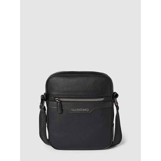 Torba na ramię z detalem z logo w kolorze czarnym Valentino Bags One Size Peek&Cloppenburg 