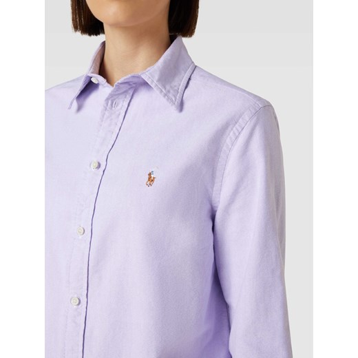 Bluzka koszulowa o kroju relaxed fit z wyhaftowanym logo Polo Ralph Lauren XS Peek&Cloppenburg 