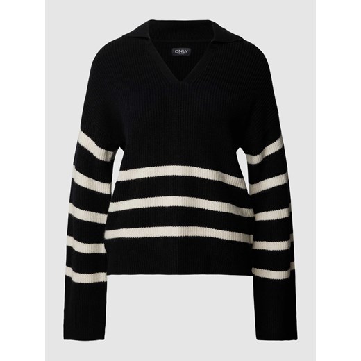 Sweter z dzianiny ze wzorem w paski model ‘MONNA’ ze sklepu Peek&Cloppenburg  w kategorii Swetry damskie - zdjęcie 167932226