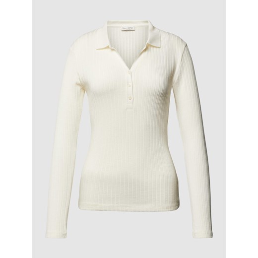 Bluzka z długim rękawem,efektem prążkowania i wzorem w paski ze sklepu Peek&Cloppenburg  w kategorii Swetry damskie - zdjęcie 167932779