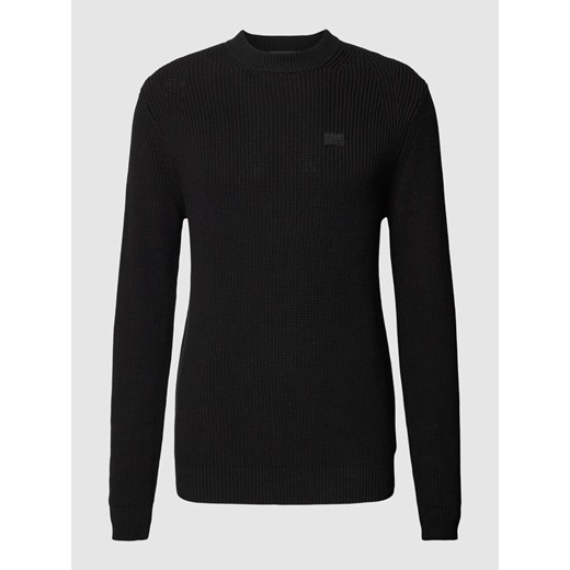 Sweter z dzianiny z naszywką z logo ze sklepu Peek&Cloppenburg  w kategorii Swetry męskie - zdjęcie 167932789