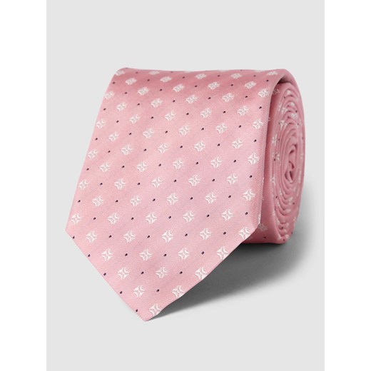 Krawat jedwabny ze wzorem na całej powierzchni ze sklepu Peek&Cloppenburg  w kategorii Krawaty - zdjęcie 167933147