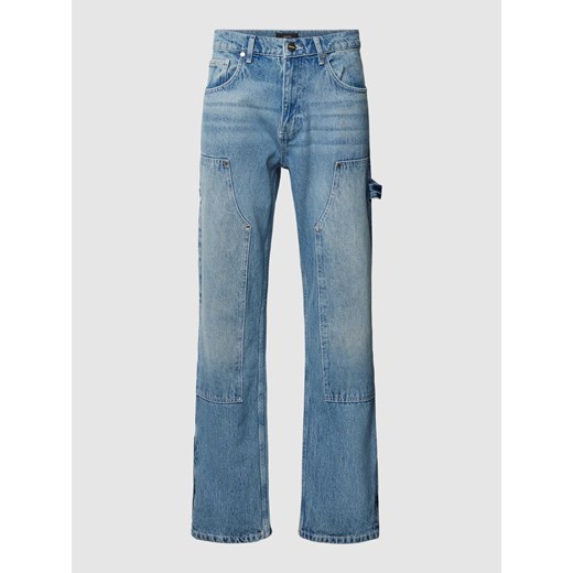 Jeansy o kroju regular fit z petlą na młotek ze sklepu Peek&Cloppenburg  w kategorii Jeansy męskie - zdjęcie 167933185
