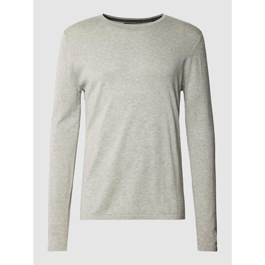 Sweter z dzianiny w jednolitym kolorze ze sklepu Peek&Cloppenburg  w kategorii Swetry męskie - zdjęcie 167933216