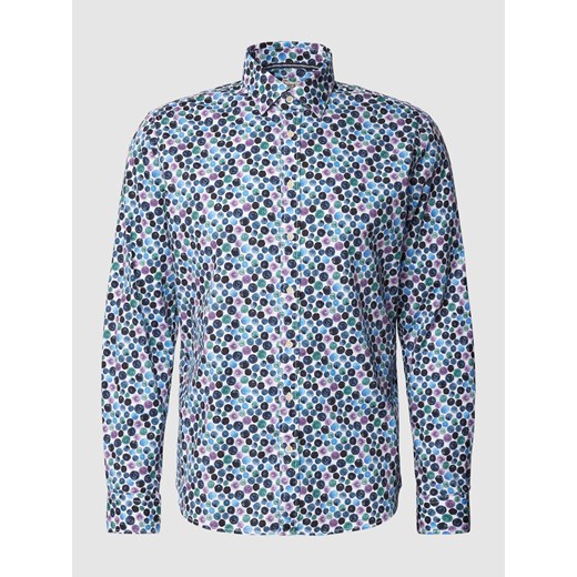 Koszula biznesowa o kroju slim fit z nadrukiem na całej powierzchni ze sklepu Peek&Cloppenburg  w kategorii Koszule męskie - zdjęcie 167933338