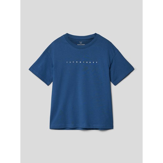 T-shirt z nadrukiem z logo ze sklepu Peek&Cloppenburg  w kategorii T-shirty chłopięce - zdjęcie 167933355