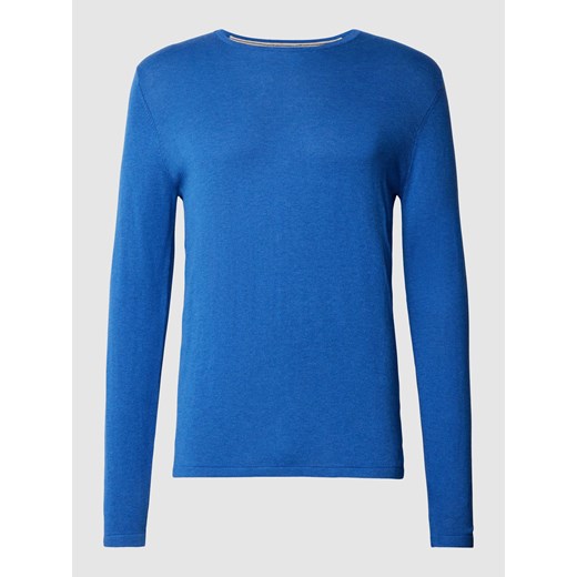 Sweter z dzianiny w jednolitym kolorze ze sklepu Peek&Cloppenburg  w kategorii Swetry męskie - zdjęcie 167933487