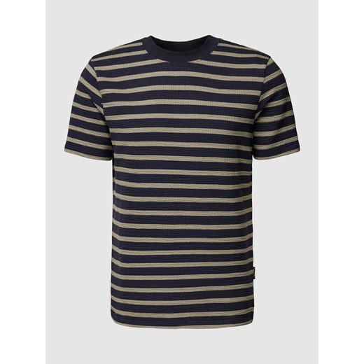 T-shirt z fakturowanym wzorem model ‘Thor’ ze sklepu Peek&Cloppenburg  w kategorii T-shirty męskie - zdjęcie 167933576