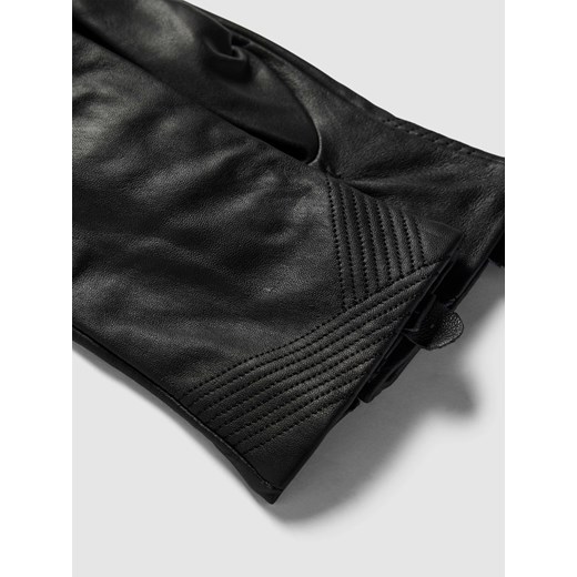 Rękawiczki skórzane ze skóry jagnięcej nappa w kolorze czarnym Weikert-handschuhe 7,5 okazyjna cena Peek&Cloppenburg 