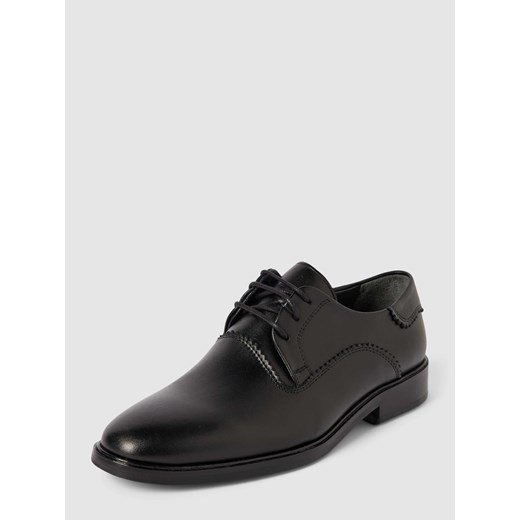 Buty derby ze sznurowaniem w jednolitym kolorze ze sklepu Peek&Cloppenburg  w kategorii Buty komunijne - zdjęcie 167934089