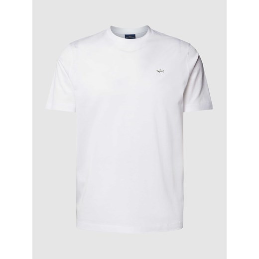 T-shirt z detalem z logo ze sklepu Peek&Cloppenburg  w kategorii T-shirty męskie - zdjęcie 167934119