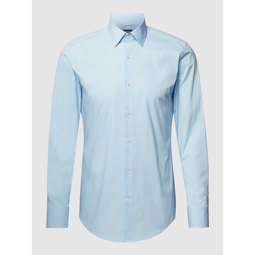 Koszula biznesowa o kroju slim fit z popeliny z dodatkiem streczu ze sklepu Peek&Cloppenburg  w kategorii Koszule męskie - zdjęcie 167934429