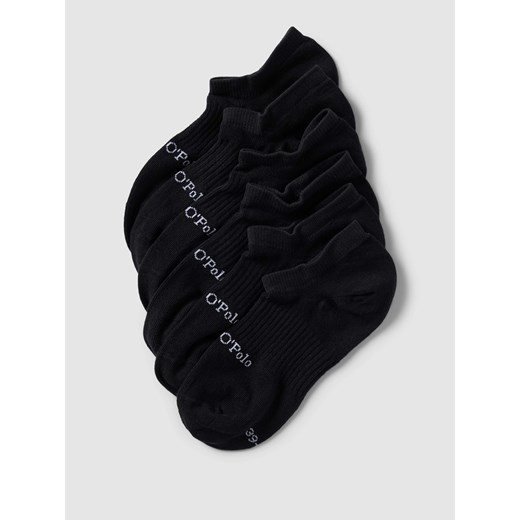 Krótkie skarpety z detalem z logo model ‘SASCHA’ w kolorze czarnym ze sklepu Peek&Cloppenburg  w kategorii Skarpetki damskie - zdjęcie 167934658