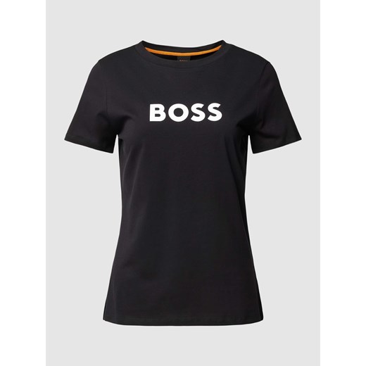 T-shirt o kroju regular fit z nadrukiem z logo i krótkimi rękawami ze sklepu Peek&Cloppenburg  w kategorii Bluzki damskie - zdjęcie 167934697