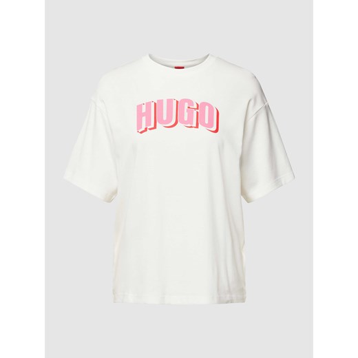 T-shirt z nadrukiem z logo model ‘Dazalena’ ze sklepu Peek&Cloppenburg  w kategorii Bluzki damskie - zdjęcie 167935008