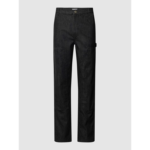 Jeansy o kroju regular fit z materiałowym obszyciem na kolanach ze sklepu Peek&Cloppenburg  w kategorii Jeansy męskie - zdjęcie 167935035