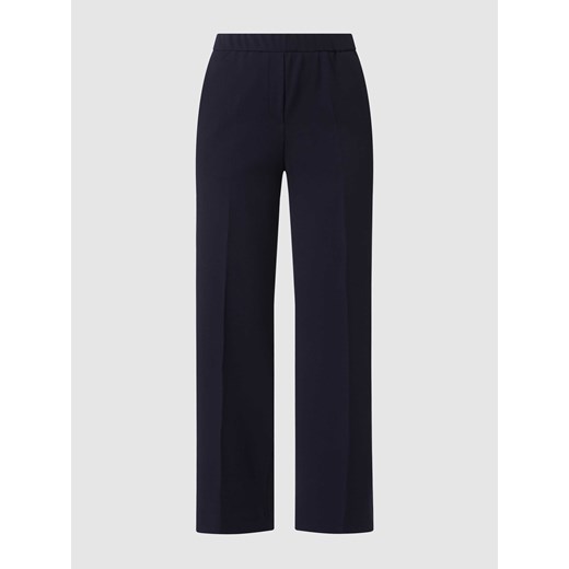 Luźne spodnie z krepy model ‘Fanca’ ze sklepu Peek&Cloppenburg  w kategorii Spodnie damskie - zdjęcie 167935055