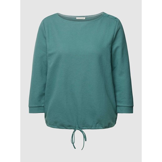 Bluzka w jednolitym kolorze z długim rękawem i tunelem ze sklepu Peek&Cloppenburg  w kategorii Bluzki damskie - zdjęcie 167935056