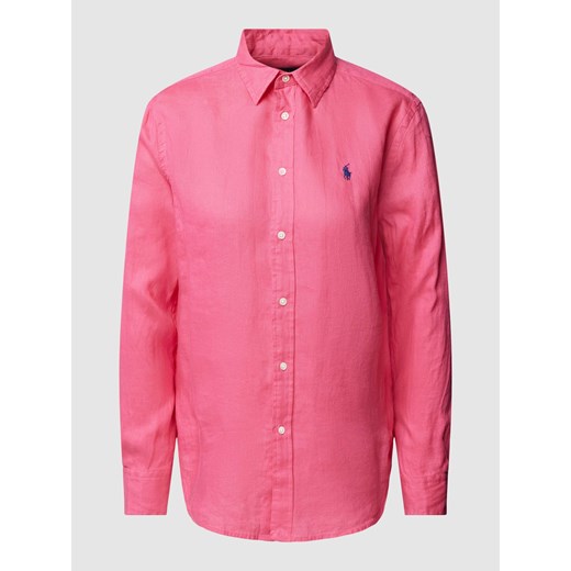 Bluzka o normalnym kroju z listwą guzikową i aplikacją z logo Polo Ralph Lauren M Peek&Cloppenburg 