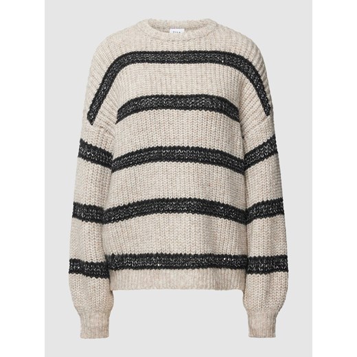 Sweter z dzianiny model ‘VINONA’ w kolorze beżowym ze sklepu Peek&Cloppenburg  w kategorii Swetry damskie - zdjęcie 167935206