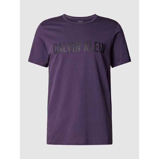 T-shirt z okrągłym dekoltem i nadrukiem z logo ze sklepu Peek&Cloppenburg  w kategorii T-shirty męskie - zdjęcie 167935406