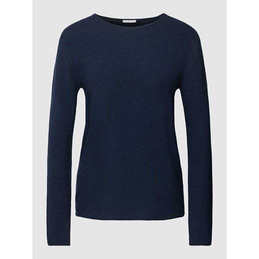 Sweter z dzianiny w jednolitym kolorze ze sklepu Peek&Cloppenburg  w kategorii Swetry damskie - zdjęcie 167935596