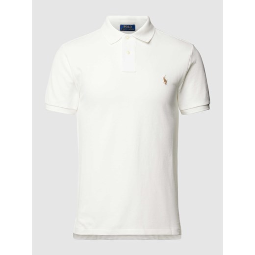 Koszulka polo o kroju slim fit z wyhaftowanym logo ze sklepu Peek&Cloppenburg  w kategorii T-shirty męskie - zdjęcie 167935646