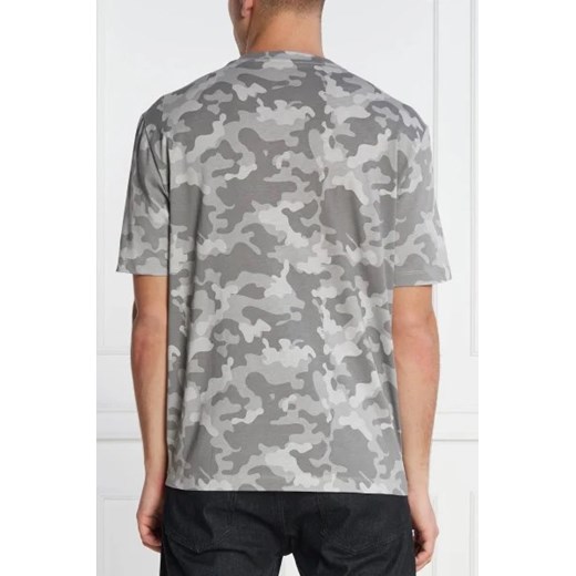 Szary t-shirt męski Armani Exchange bawełniany