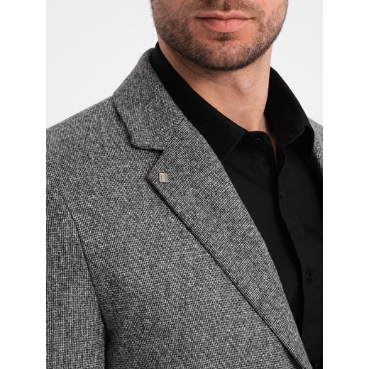 Ombre marynarka męska elegancka szara