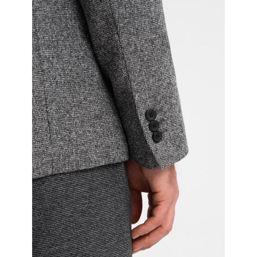 Marynarka męska Ombre szara na wiosnę elegancka