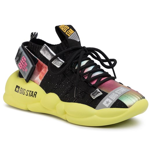 Sneakersy Big Star Shoes FF274A582A Black/Yellow 38 eobuwie.pl