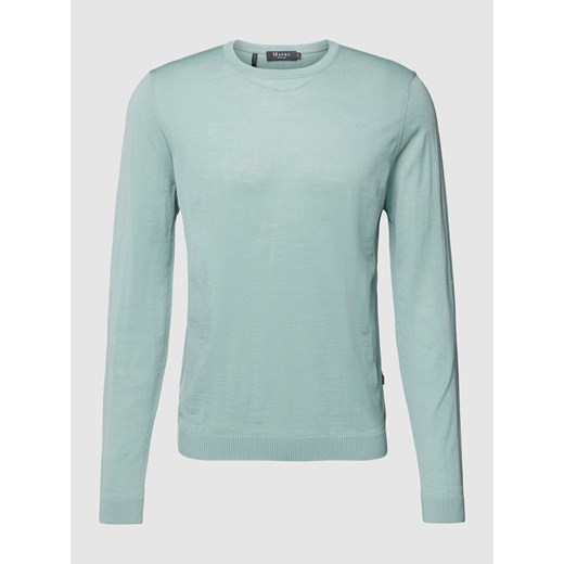 Sweter o normalnym kroju w jednolitym kolorze ze sklepu Peek&Cloppenburg  w kategorii Swetry męskie - zdjęcie 167940065