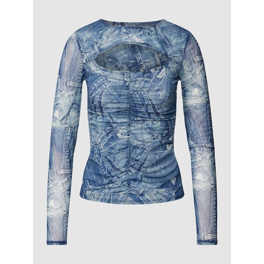 Bluzka z długim rękawem i wycięciem model ‘BRIENNA’ ze sklepu Peek&Cloppenburg  w kategorii Bluzki damskie - zdjęcie 167940075