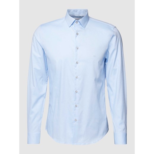 Koszula z kołnierzykiem typu kent w jednolitym kolorze ze sklepu Peek&Cloppenburg  w kategorii Koszule męskie - zdjęcie 167940558