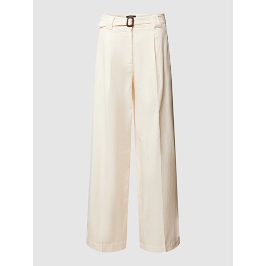 Spodnie o luźnym kroju w kant model ‘PINO’ ze sklepu Peek&Cloppenburg  w kategorii Spodnie damskie - zdjęcie 167940638