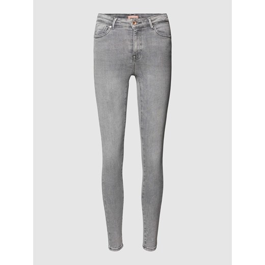 Jeansy o kroju skinny fit z efektem znoszenia model ‘POWER’ ze sklepu Peek&Cloppenburg  w kategorii Jeansy damskie - zdjęcie 167940817