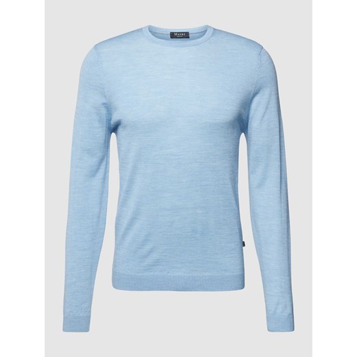 Sweter o normalnym kroju w jednolitym kolorze ze sklepu Peek&Cloppenburg  w kategorii Swetry męskie - zdjęcie 167941018