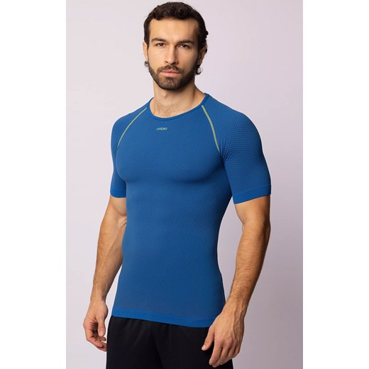 Termoaktywna koszulka męska niebiesko-szara Breath, Kolor niebiesko-szary, Rozmiar L, Spaio ze sklepu Primodo w kategorii T-shirty męskie - zdjęcie 167942779