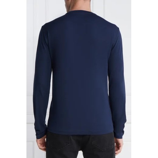 T-shirt męski granatowy Emporio Armani z długimi rękawami