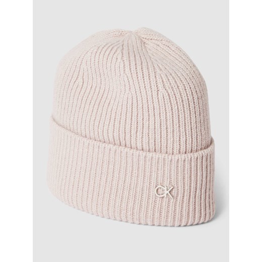 Czapka beanie z detalem z logo ze sklepu Peek&Cloppenburg  w kategorii Czapki zimowe damskie - zdjęcie 167950546