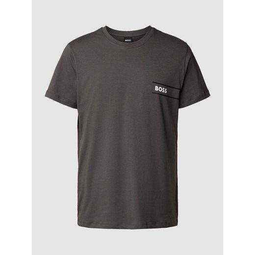 T-shirt z nadrukiem z logo ze sklepu Peek&Cloppenburg  w kategorii Podkoszulki męskie - zdjęcie 167951239