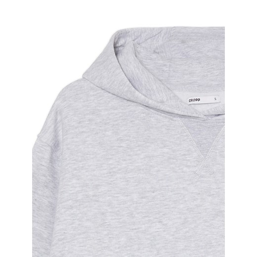 Cropp - Szara bluza oversize z kapturem - jasny szary Cropp XL Cropp