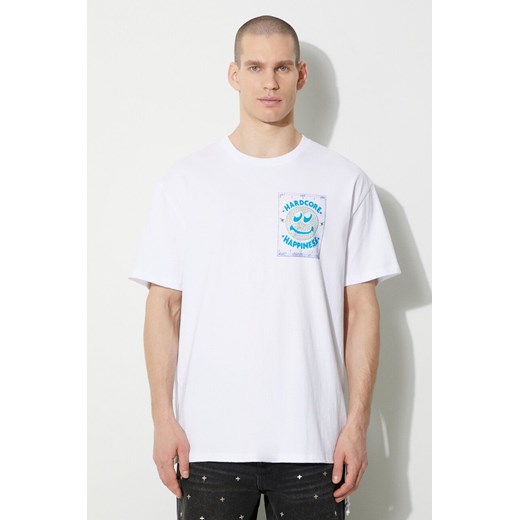 KSUBI t-shirt bawełniany hardcore biggie ss tee męski kolor biały z nadrukiem MPS24TE005 ze sklepu PRM w kategorii T-shirty męskie - zdjęcie 167958309