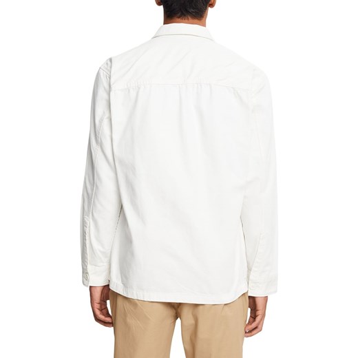 Koszula męska Esprit biała z długimi rękawami 