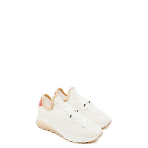 Buty sportowe damskie See By Chloé sneakersy na płaskiej podeszwie białe 