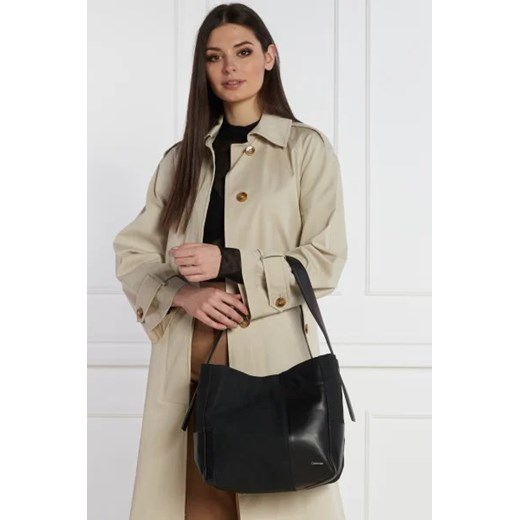 Shopper bag Calvin Klein czarna matowa duża 